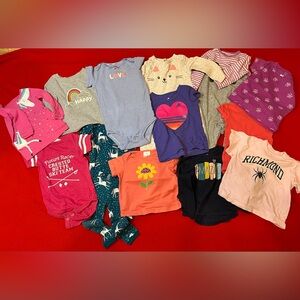 Girls Bundle of 14 pieces 
Various clothing items 
12 month old